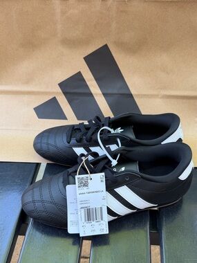 Adidas Black and White Taekwondo Athletic Shoes